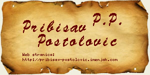 Pribisav Postolović vizit kartica